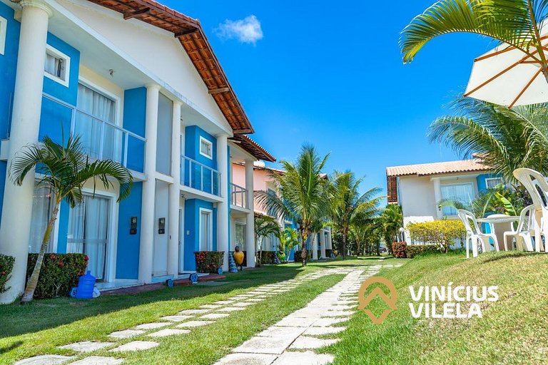 Flat 1 suíte, sala climatizada praia de Taperapuã