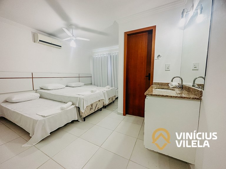 Casa com 2 suítes todas com ar condicionado e internet priva