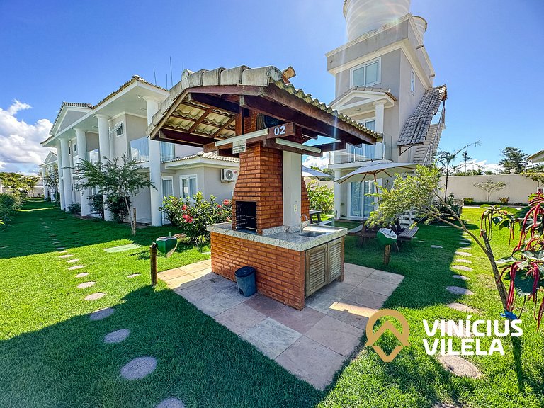 Casa toda climatizada com 2 suítes, gourmet privativo e inte