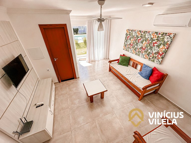 Casa toda climatizada com 2 suítes, gourmet privativo e inte