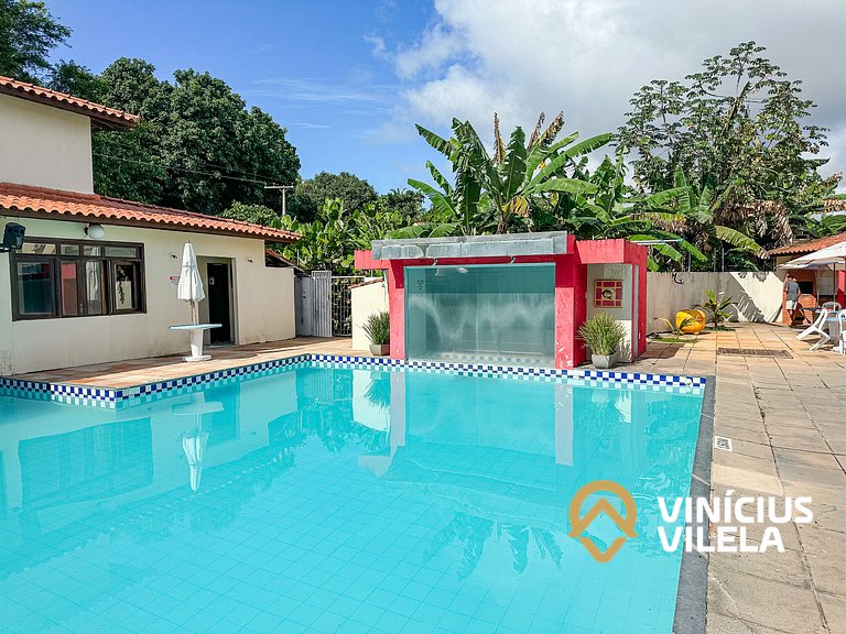 Casas com 2 ou 3 suítes (todas com ar split), com internet p