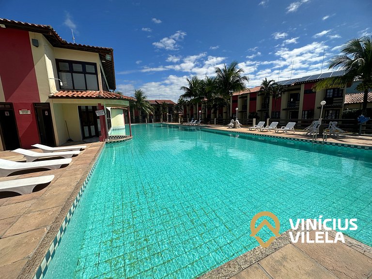 Casa com 3 suítes ambas ar condicionado e TV, internet exclu