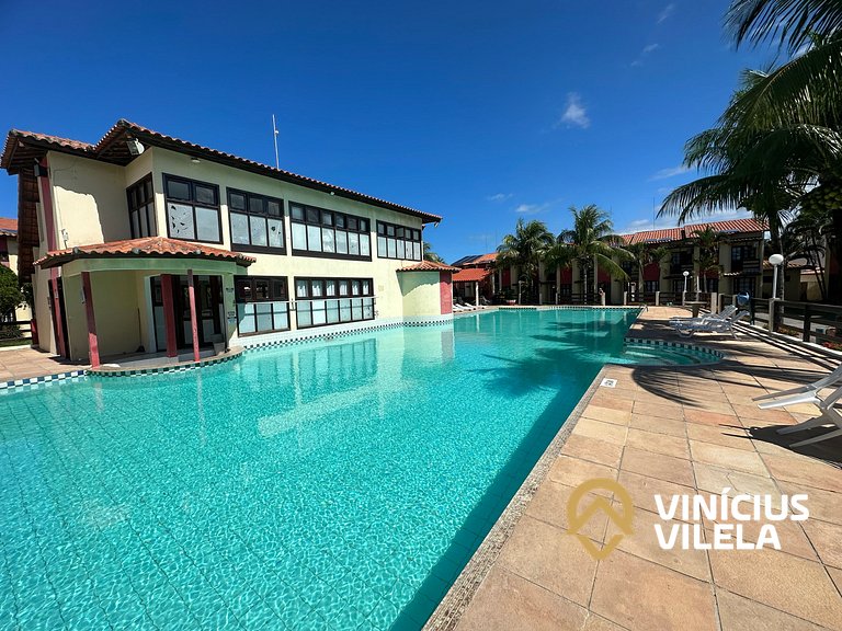 Casa com 3 suítes ambas ar condicionado e TV, internet exclu
