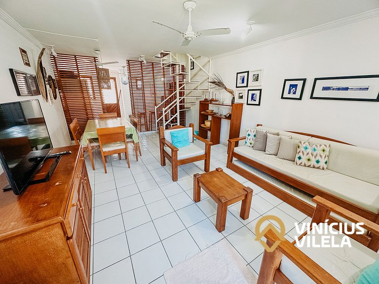 Casa com 2 Suites (todas com ar condicionado), internet priv