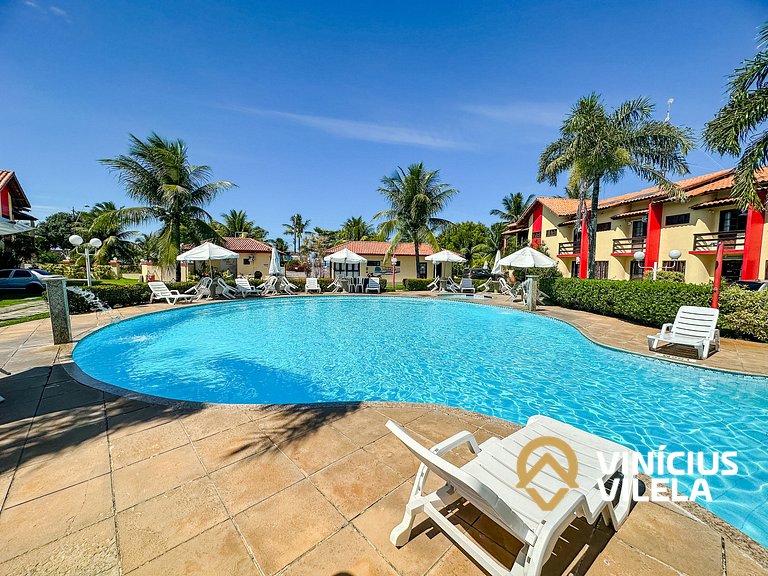 Casa com 3 Suites (todas com ar condicionado), internet priv