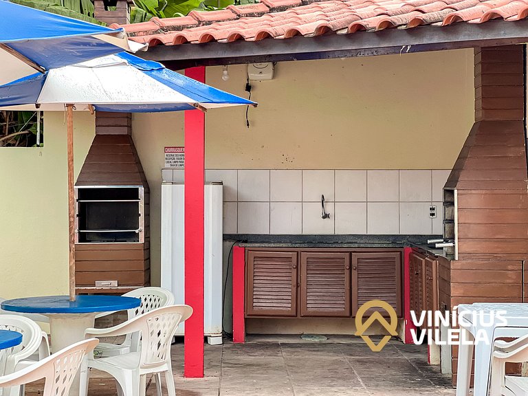 Casas com 2 ou 3 suítes (todas com ar split), com internet p