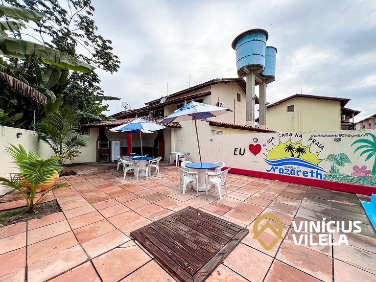 Casas com 2 ou 3 suítes (todas com ar split), com internet p