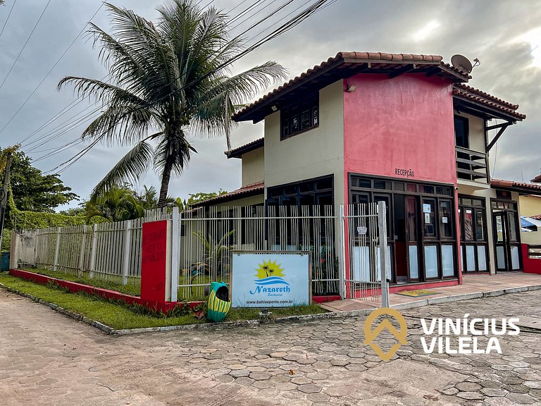Casas com 2 ou 3 suítes (todas com ar split), com internet p
