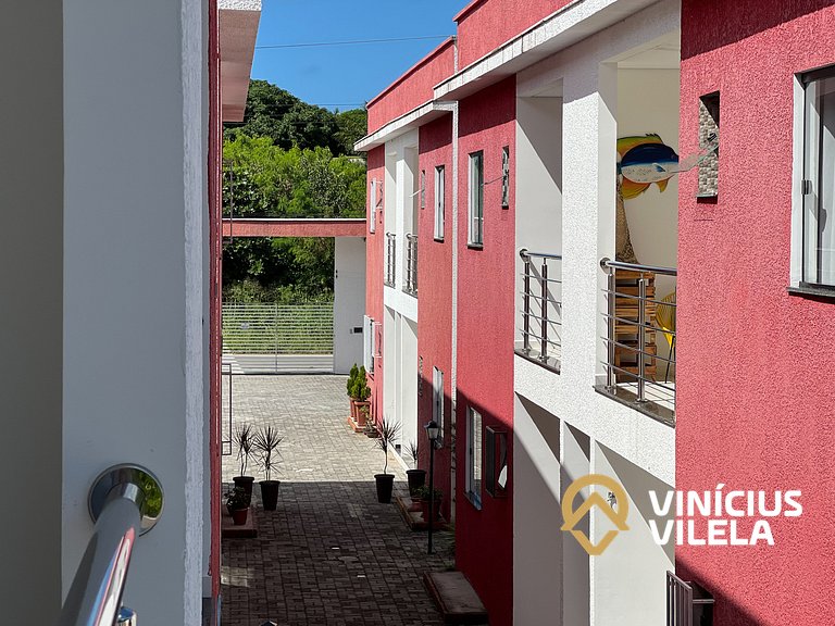Apê pavimento superior com 3 quartos com ar condicionado, va