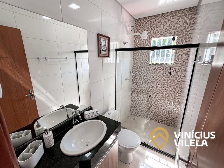 Apto 3 quartos sendo 1 suíte, mobilia de excelente padrão ac