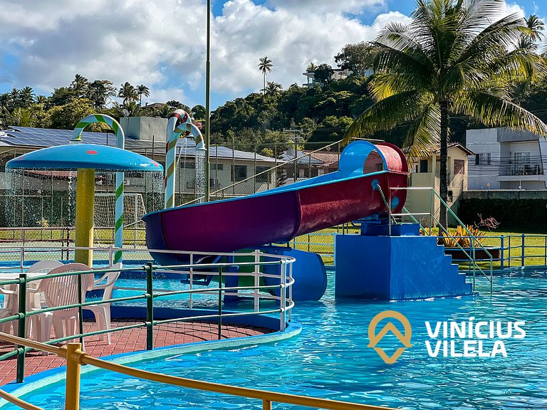 Suiíte com ar , frigobar proximo ao axé Moi