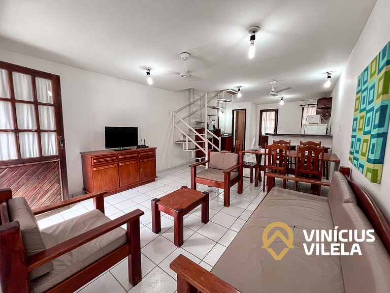 Casa com 2 suítes (todas com ar), internet privativa 300MBPS