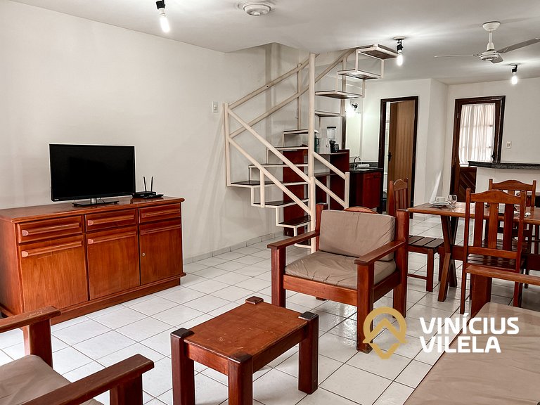 Casa com 2 suítes (todas com ar), internet privativa 300MBPS