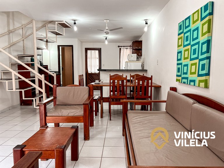 Casa com 2 suítes (todas com ar), internet privativa 300MBPS