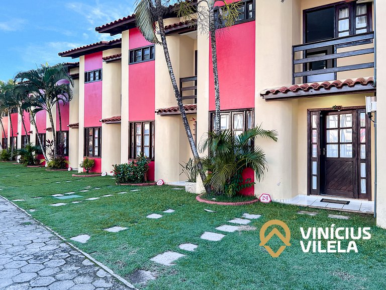 Casa com 3 suítes ambas ar condicionado e TV, internet exclu