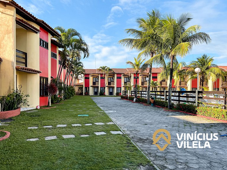 Casa com 3 suítes ambas ar condicionado e TV, internet exclu