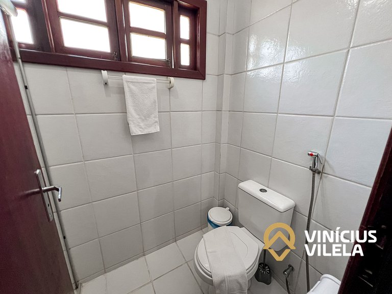 Casa com 3 suítes ambas ar condicionado e TV, internet exclu