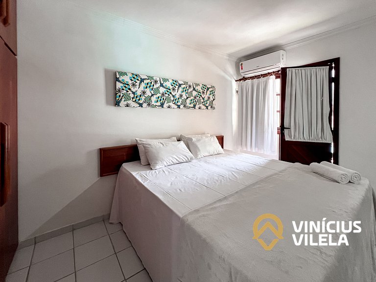 Casa com 3 suítes ambas ar condicionado e TV, internet exclu