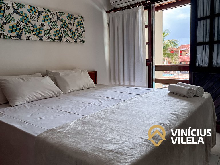 Casa com 3 suítes ambas ar condicionado e TV, internet exclu