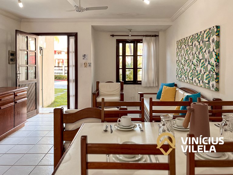 Casa com 3 suítes ambas ar condicionado e TV, internet exclu