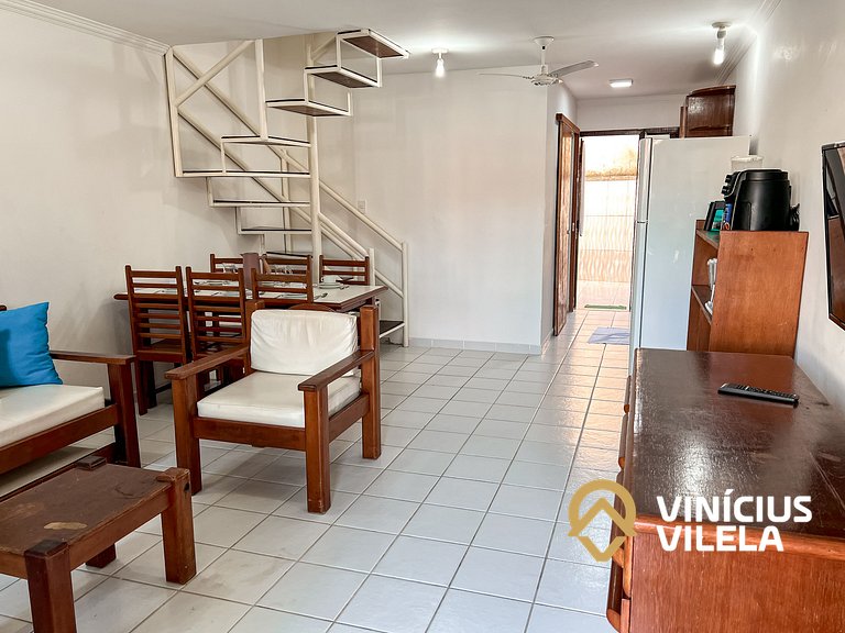 Casa com 3 suítes ambas ar condicionado e TV, internet exclu