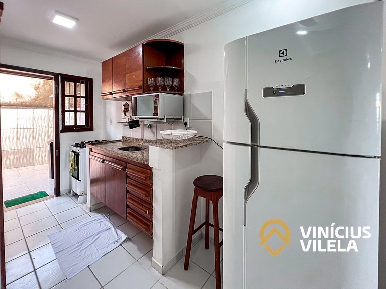 Casa com 3 suítes ambas ar condicionado e TV, internet exclu