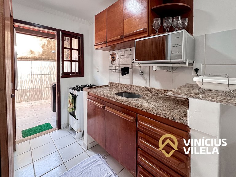 Casa com 3 suítes ambas ar condicionado e TV, internet exclu