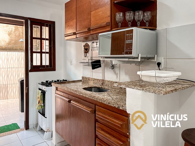 Casa com 3 suítes ambas ar condicionado e TV, internet exclu