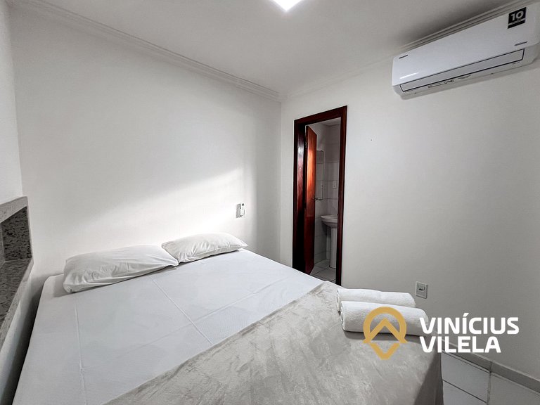 Casa com 3 suítes ambas ar condicionado e TV, internet exclu