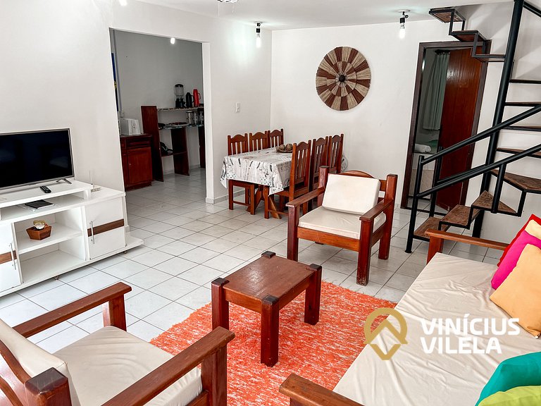 Casa com 3 suítes (todas com ar), internet privativa 300MBPS