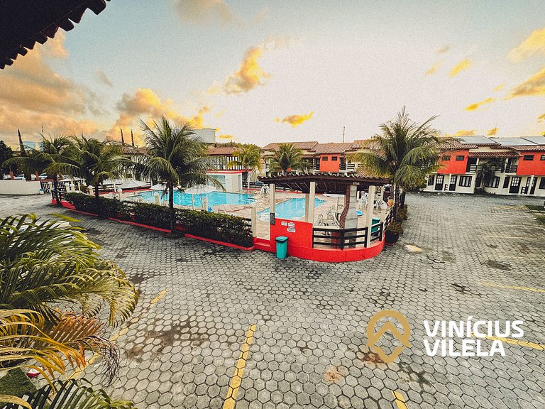 Casa com 3 suítes ambas com ar condicionado e TV, gourmet pr