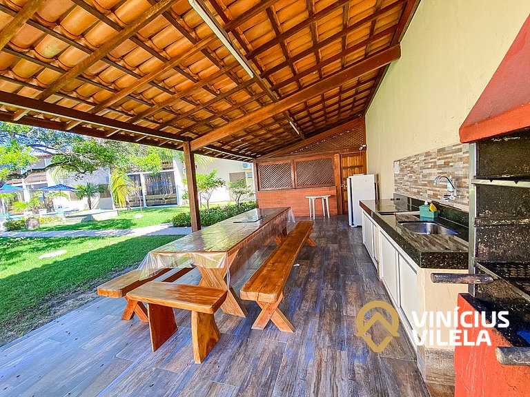 Flat com 1 quarto com ar split, sala e cozinha completa acom
