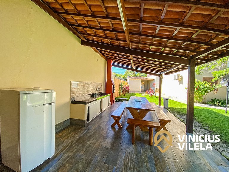Flat com 1 quarto com ar split, sala e cozinha completa, No