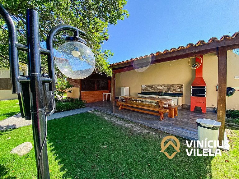 Flat com 1 quarto com ar split, sala e cozinha completa acom