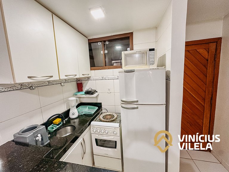 Flat com 1 Quarto a 100m da Praia