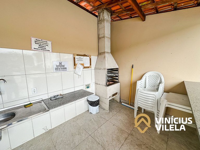 Apto Térreo 2 quartos sendo 1 suite (ambos com ar), no Resid