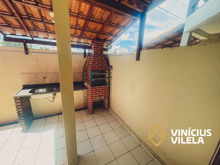 Casa com 3 suítes ambas com ar condicionado e TV, gourmet pr
