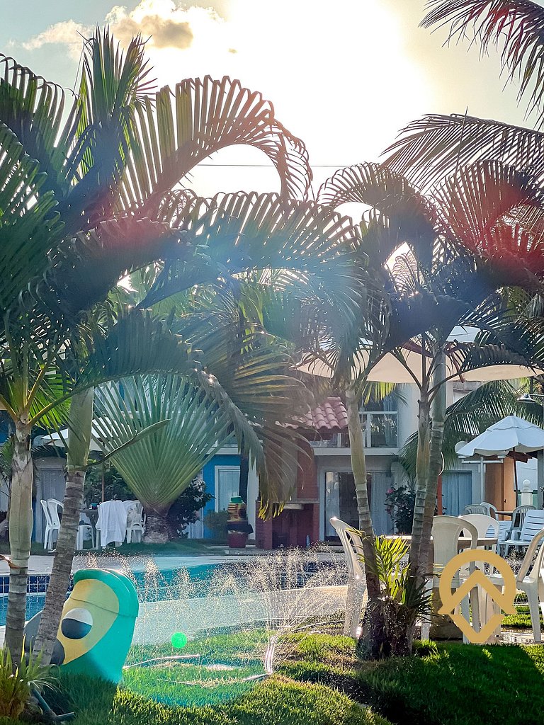 Casa com 3 suítes todas com ar condicionado, sala climatizad