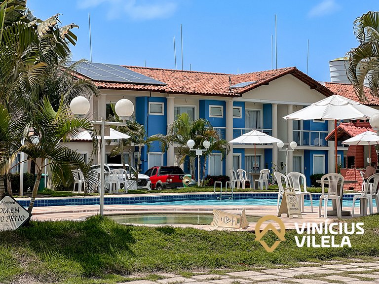 Taperapuã | Flat com Piscina e Sauna