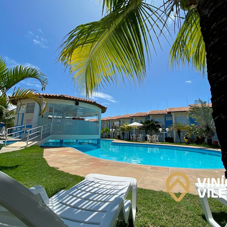 Flat 1 suíte, sala climatizada praia de Taperapuã