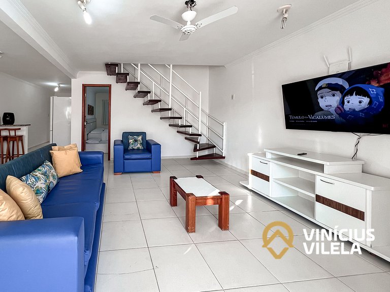 Casa com 3 suítes todas com ar condicionado, sala climatizad