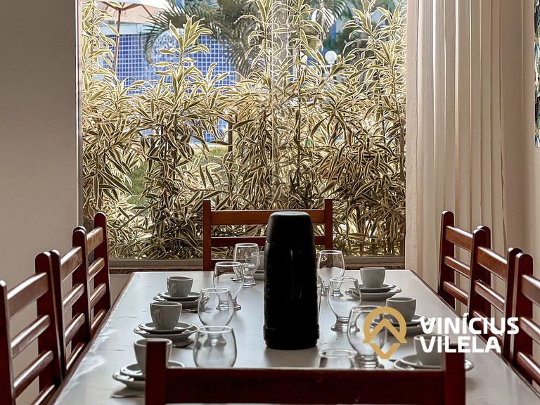 Casa com 3 suítes todas com ar condicionado, sala climatizad