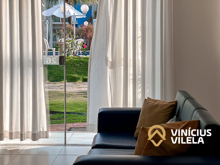 Casa com 3 suítes todas com ar condicionado, sala climatizad