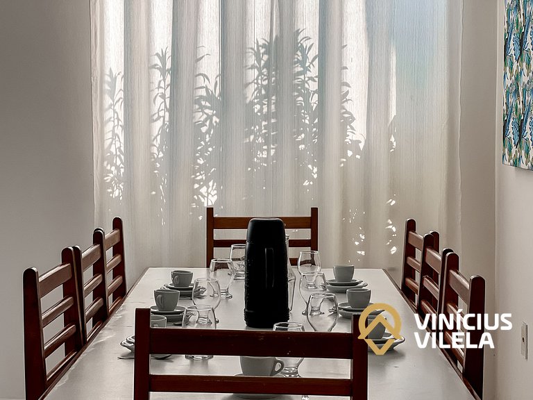 Casa com 3 suítes todas com ar condicionado, sala climatizad