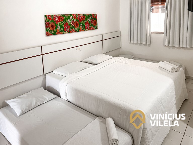 Casa com 3 suítes todas com ar condicionado, sala climatizad