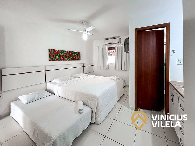 Casa com 3 suítes todas com ar condicionado, sala climatizad