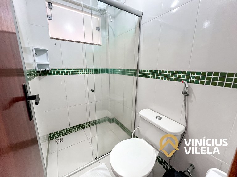 Casa com 3 suítes todas com ar condicionado, sala climatizad