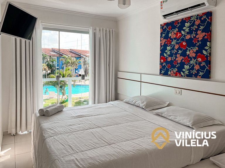 Casa com 3 suítes todas com ar condicionado, sala climatizad