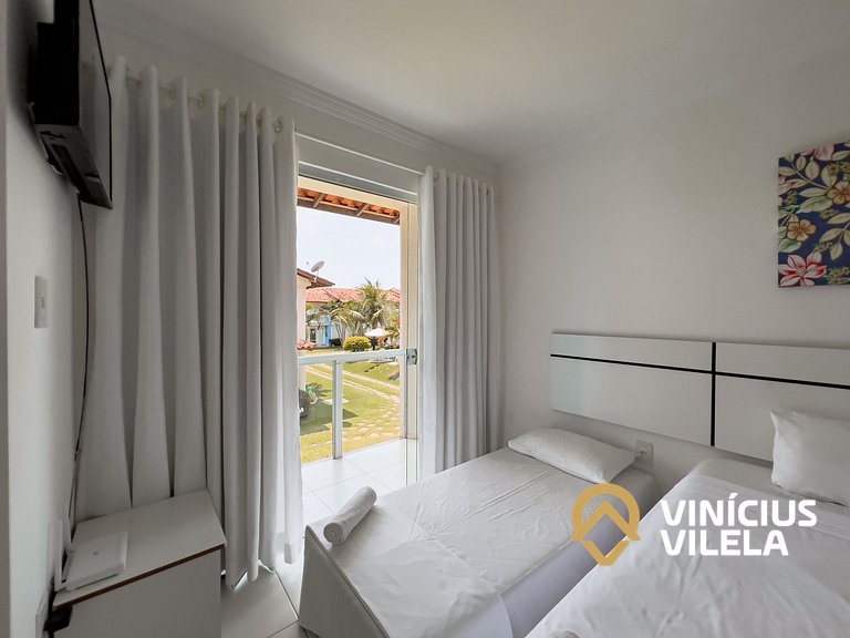 Casa com 2 suítes todas com ar condicionado, sala climatizad