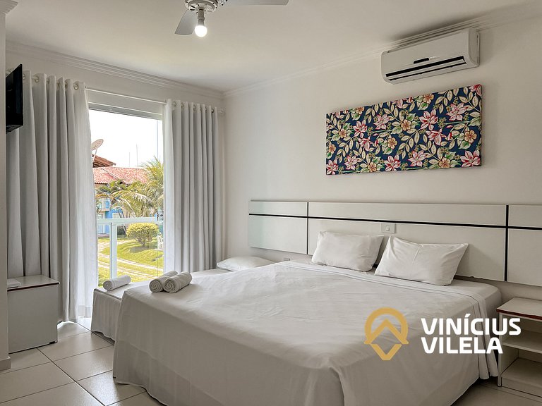 Casa com 2 suítes todas com ar condicionado, sala climatizad
